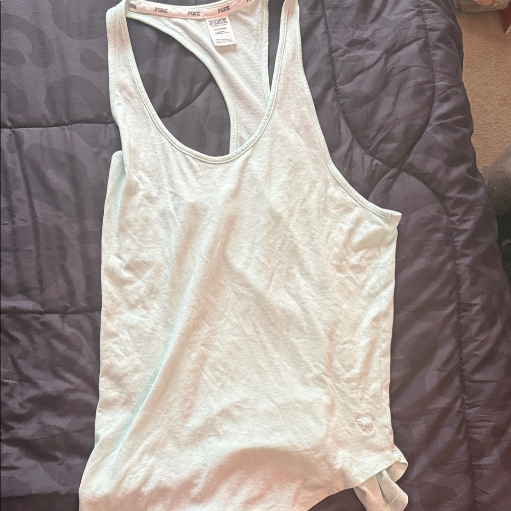 PINK Victoria's Secret blue Tank Top